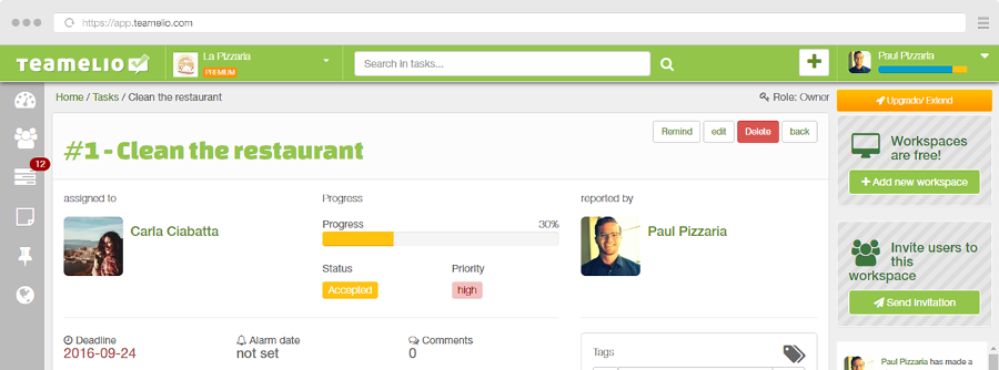 Dashboard, Ativity Feed, Statistiken, Kommentare,Benachrichtigung und viele weitere Funktionen